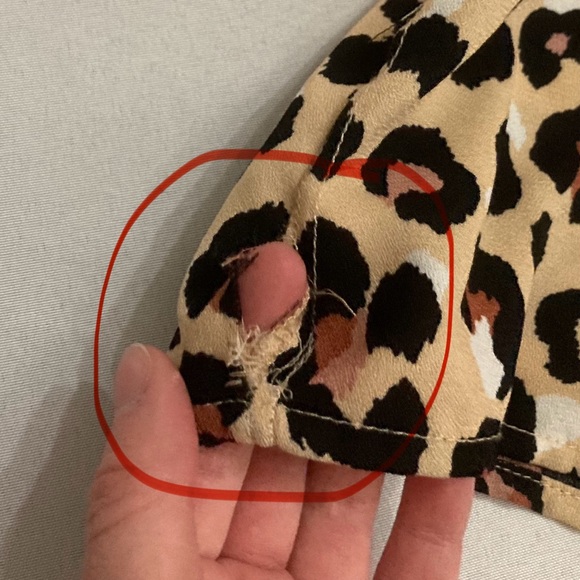 Paper Crane cheetah print button down T-shirt blouse size XL - Picture 11 of 11